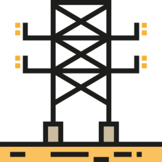 Electric Tower Outline Svg Vector, Free Vectors File